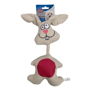 Trixie - בובה לכלב בצורת ארנב מבד יוטה 29 ס"מ